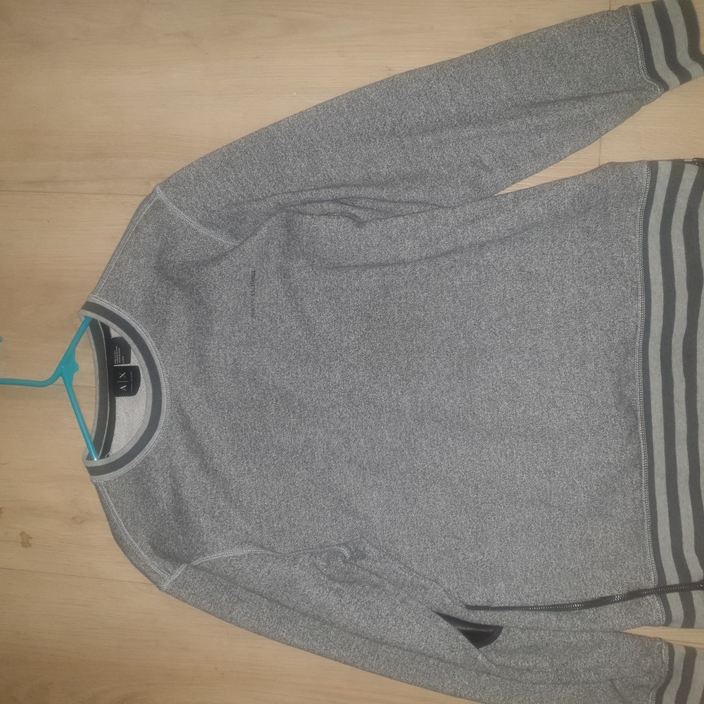 Armani Exchange Gray Crewneck Sweater
